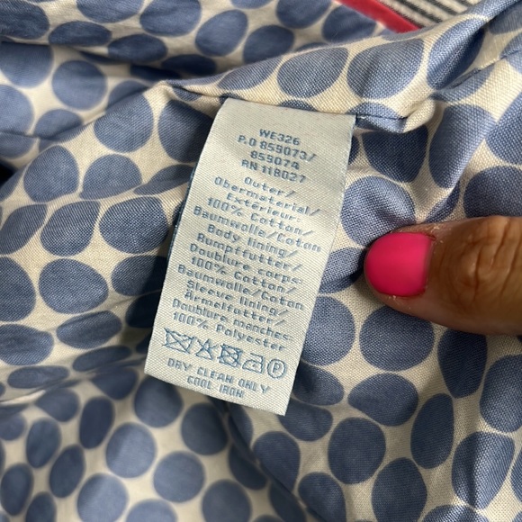 Boden Size 6P Sear-sucker Blazer Navy White Stripe - Picture 6 of 8